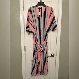 Lane Bryant plus size 22/24W striped Dress with pockets
